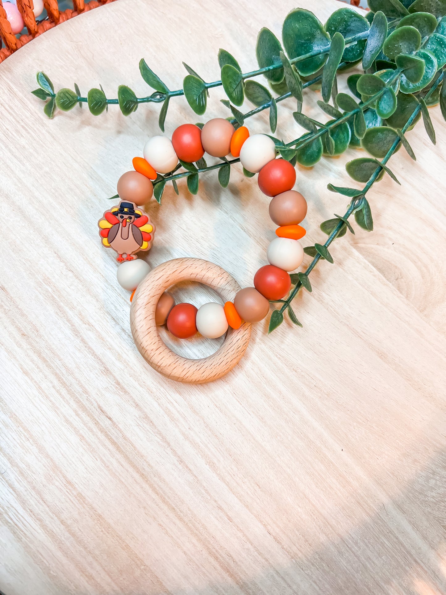 Turkey Large Ring with Wood