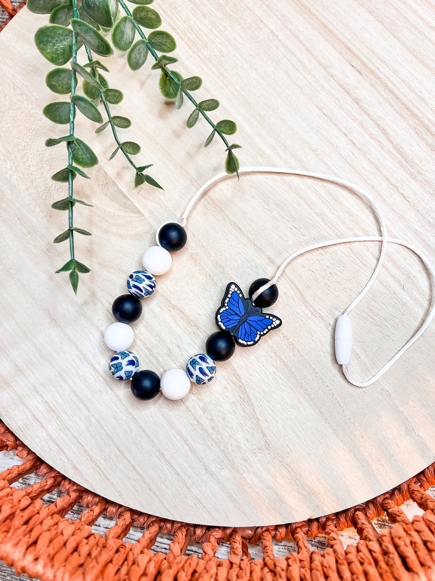 Blue Butterfly Necklace