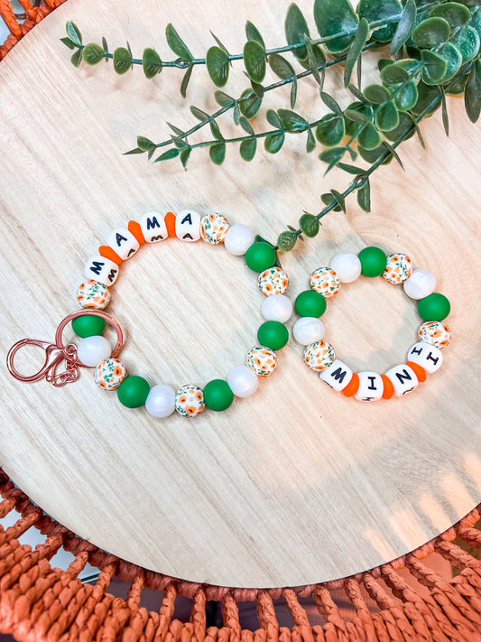 Mama / Mini Wristlet and Teething Ring SET