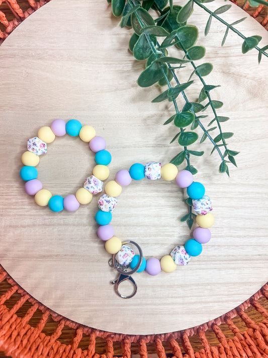 Mama and Mini Key Wristlet + Teether
