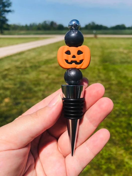 Spooky Pumpkin Wine Stopper