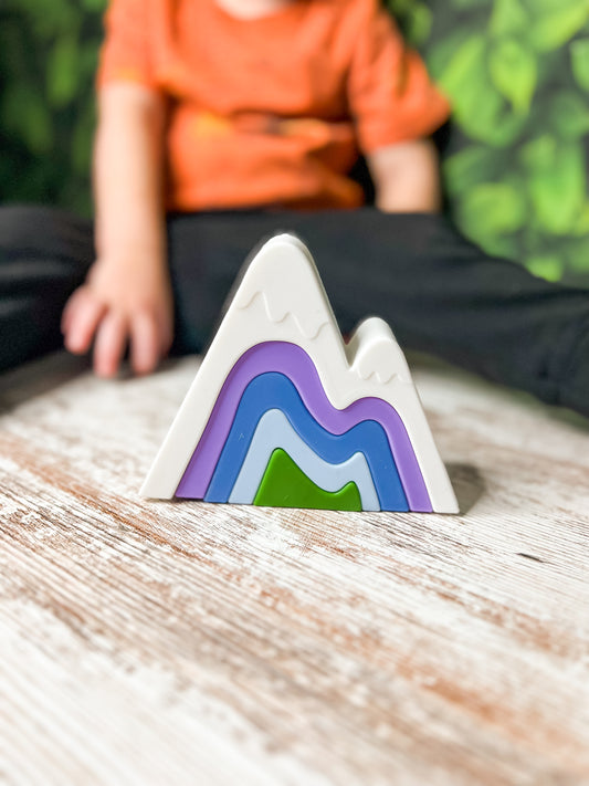 Mountain Silicone Stacker Toy