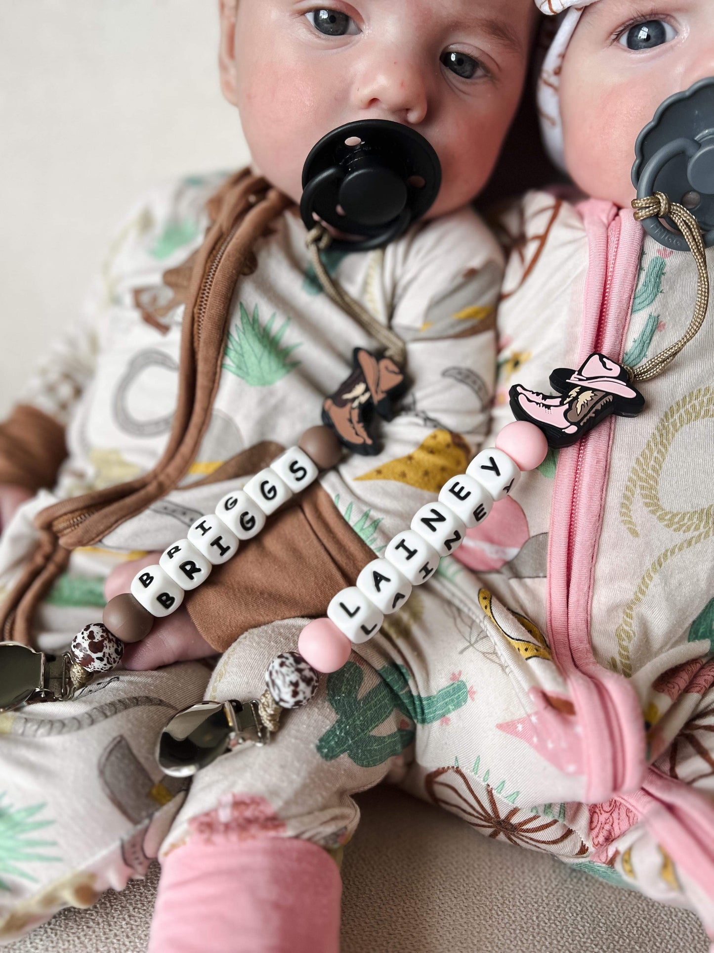 Name Pacifier Clip Collection