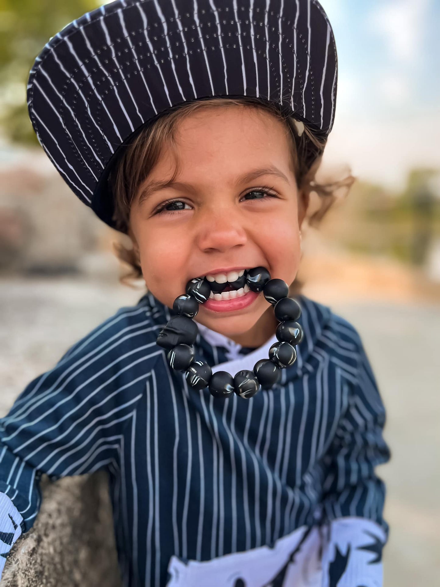 Black Skull Teething Ring