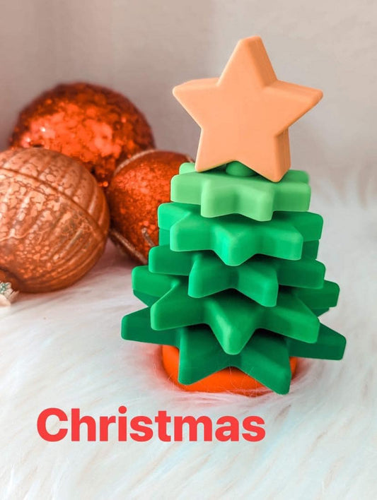 Christmas Tree Stacking Toy Green