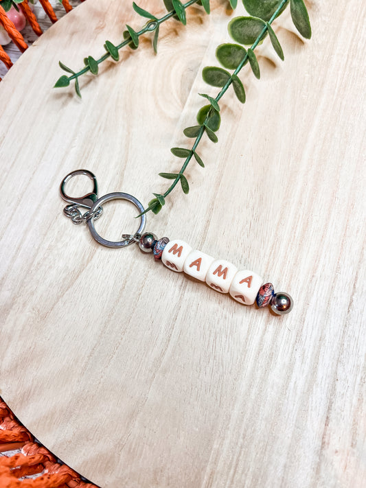 Mama Fall Floral Keychain