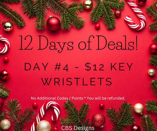 🎄12 Days of Deals ✨ Day #4 🎄
🔑 $12 Key Wristlets