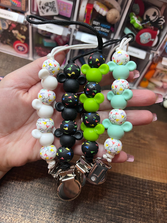 Mouse Pacifier Clips