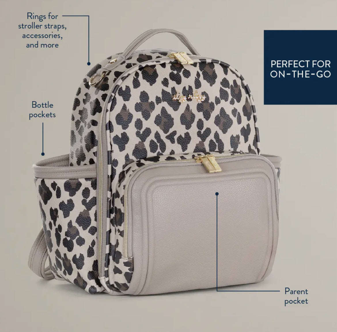 Leopard Itzy Mini Plus™ Backpack
Diaper Bag