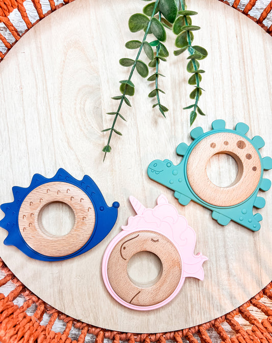 Wood + Silicone Teethers