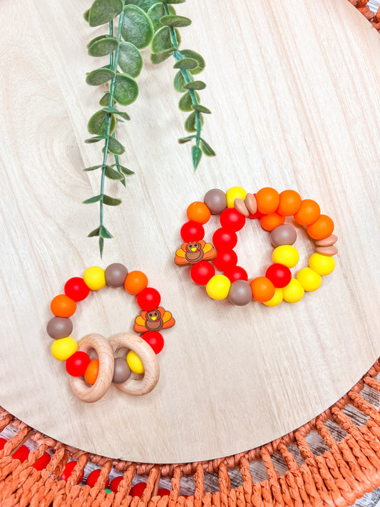 Mini Turkey Drop - Teething Rings