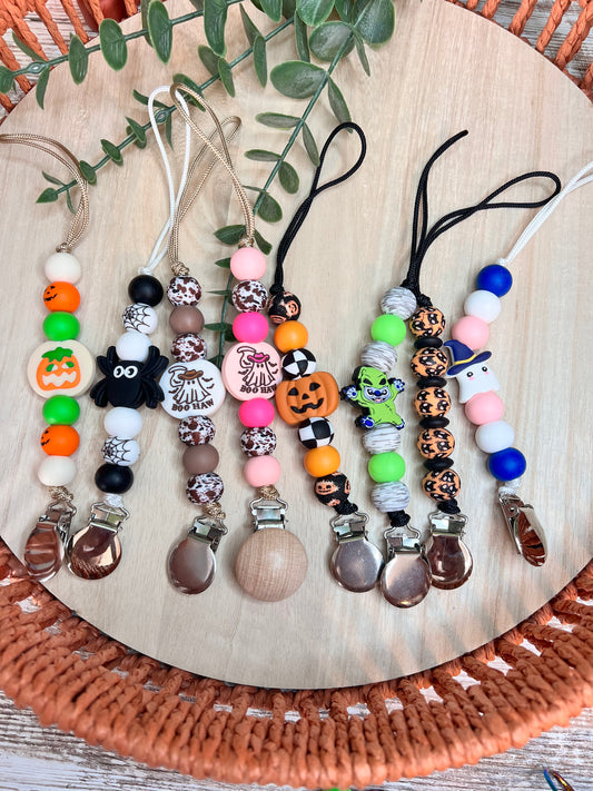 Halloween Pacifier Clips