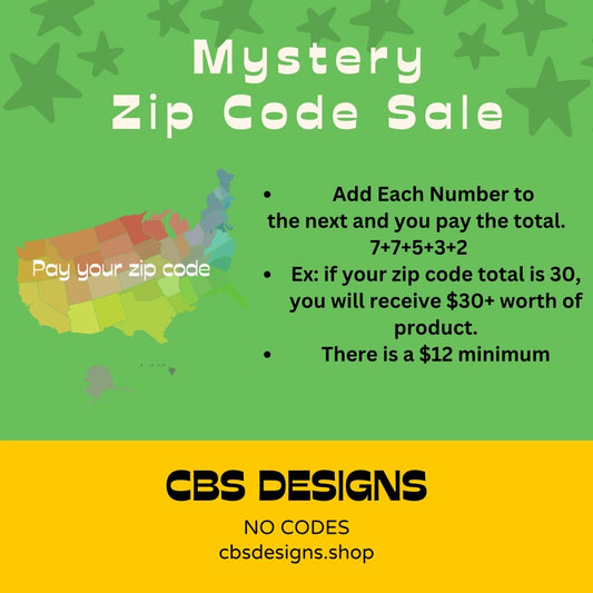 Zip Code Mystery Bags - NO CODES or NO POINTS