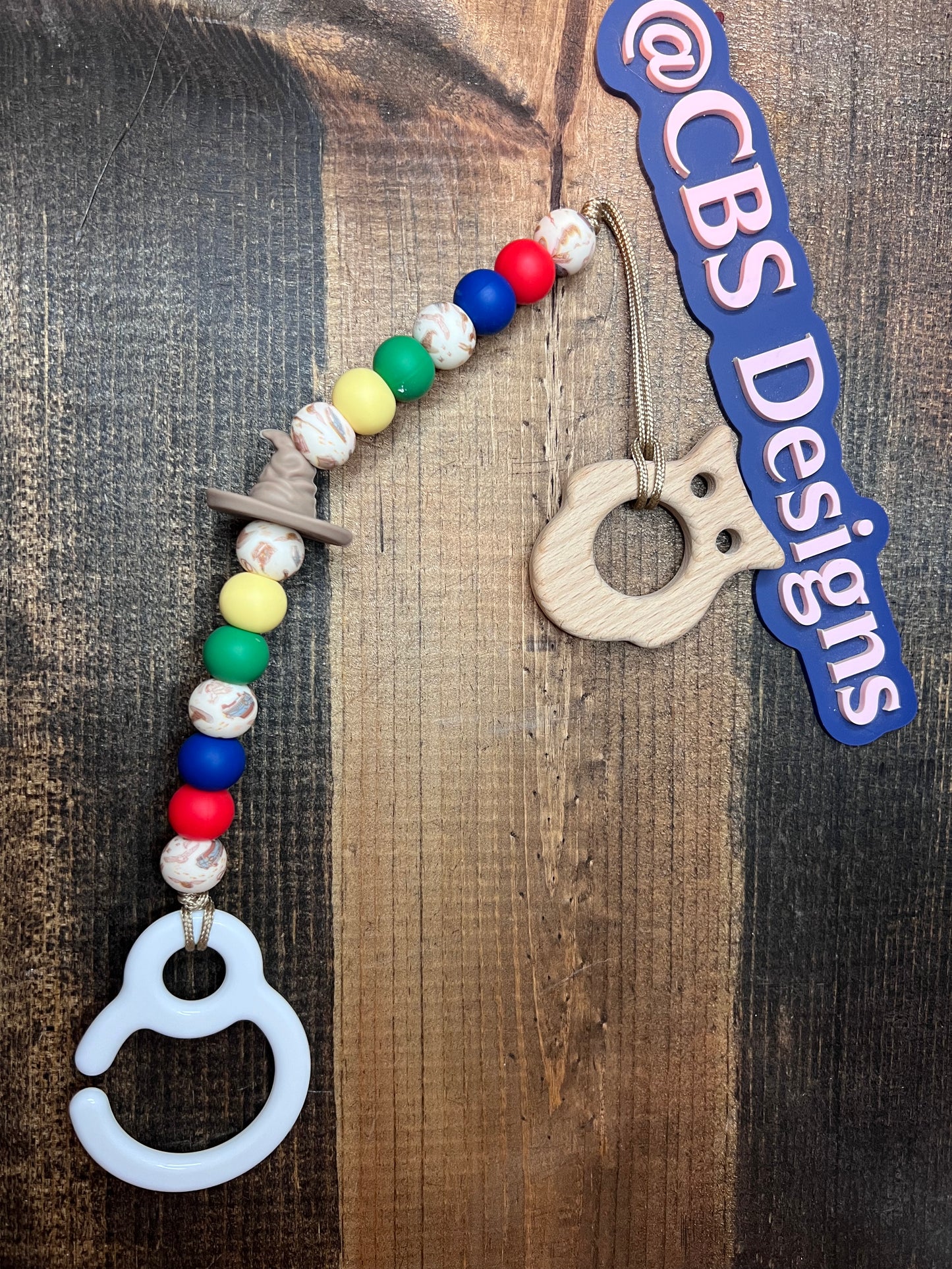 HP Wooden Owl Teether + Everything Clip