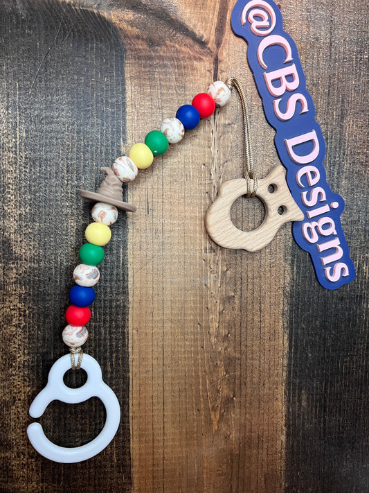 HP Wooden Owl Teether + Everything Clip