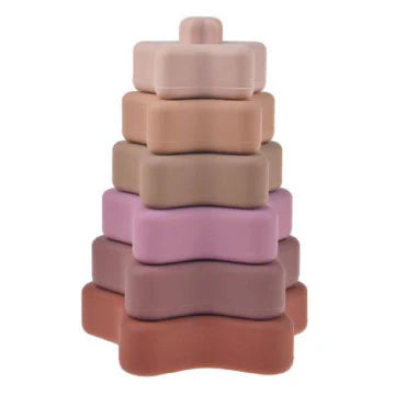 Silicone Star Stacking Toys * MORE COLORS