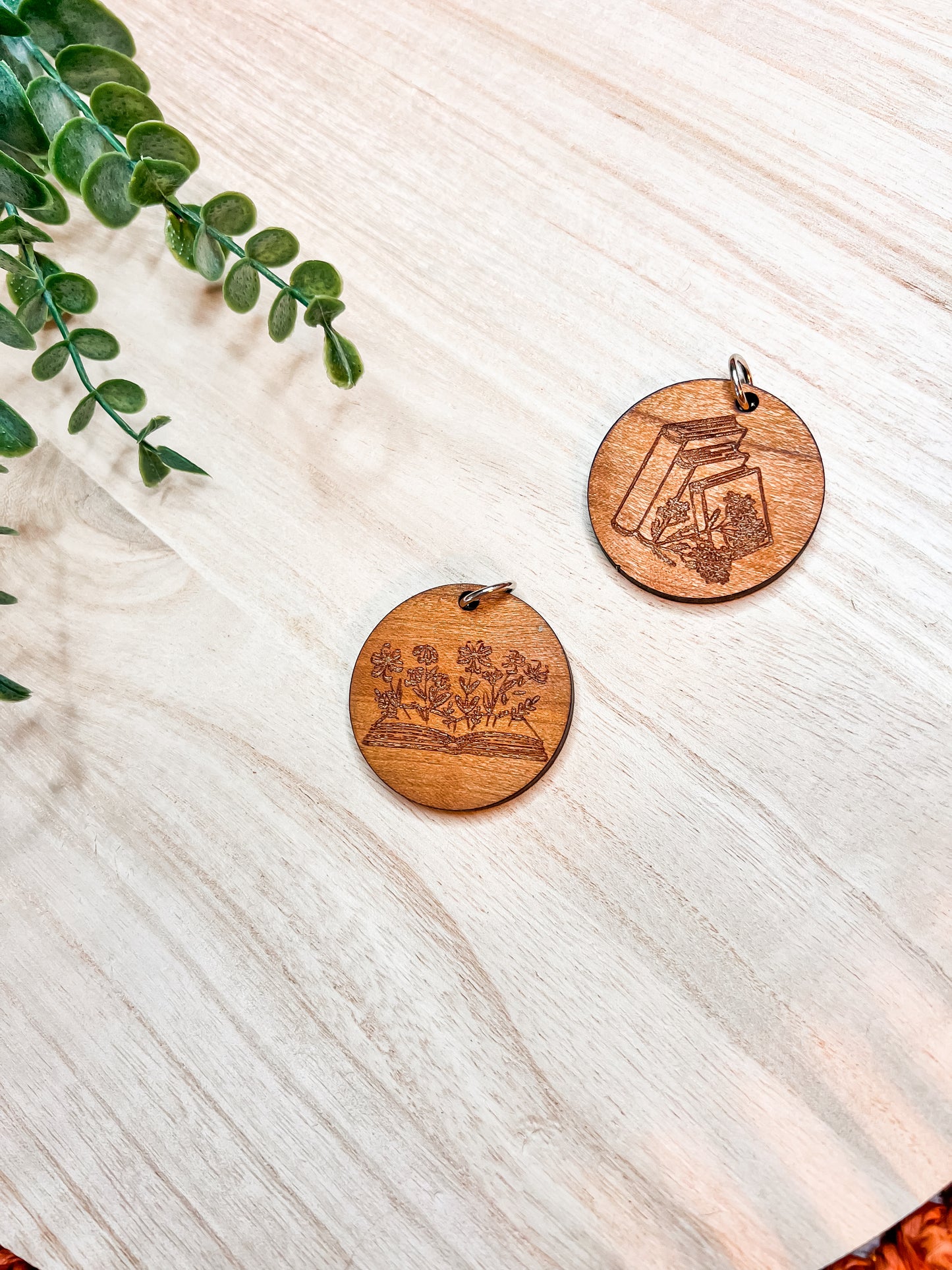 Wood Engraved Keychains