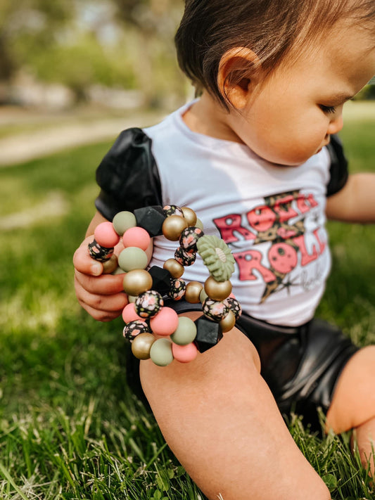 Black Floral Orb