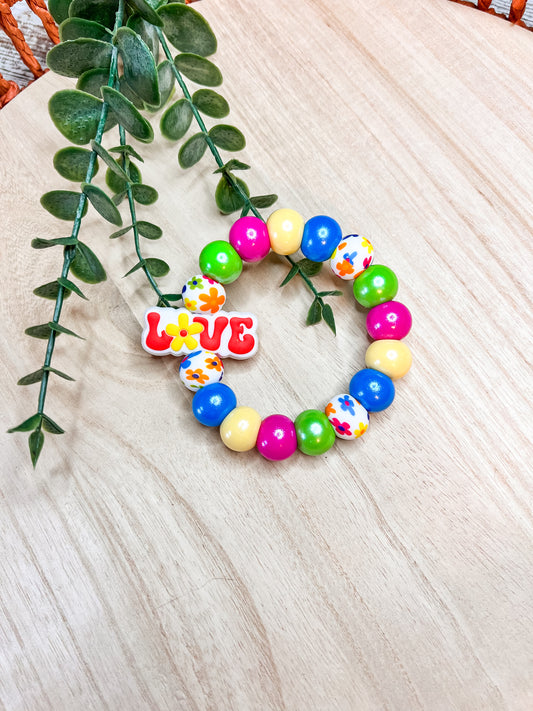 Groovy Love Teething Ring