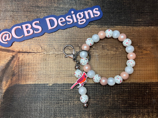 Cardinal Wristlet W/Keychain