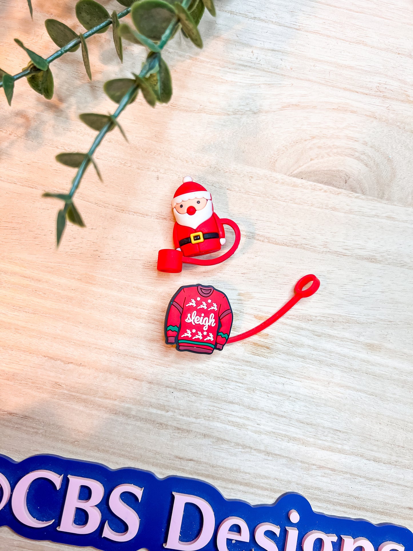 Christmas Straw Toppers