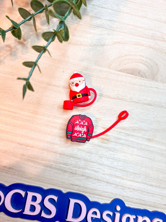 Christmas Straw Toppers