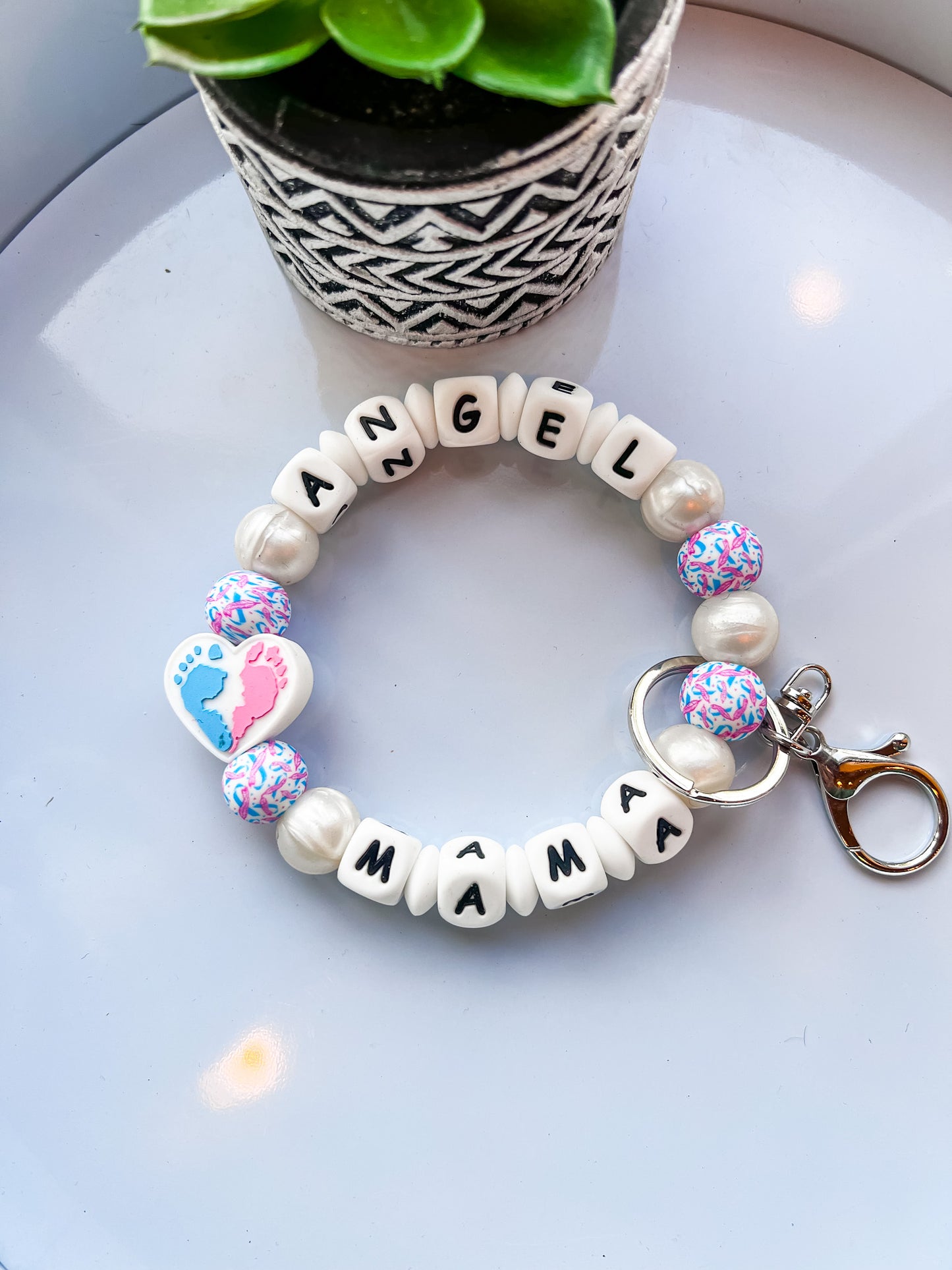 Angel Mama Key Wristlet