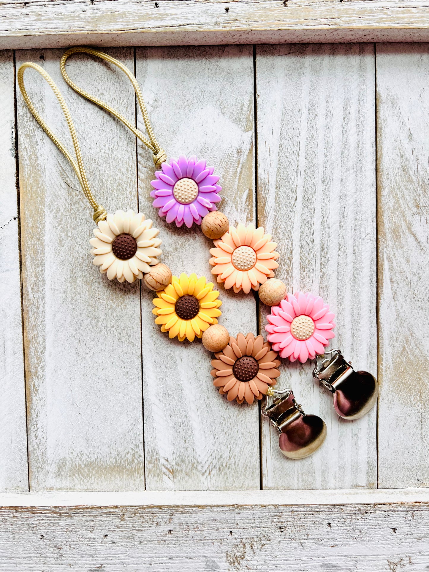 Big Boho Flower Clips