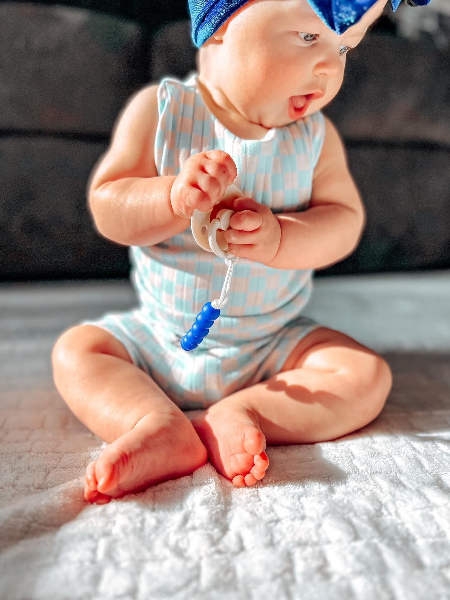 Blues Pacifier Clip Collection