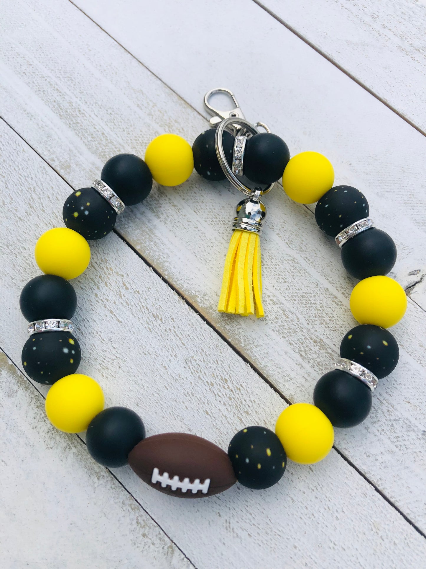 Sports Themed Key Wristlet