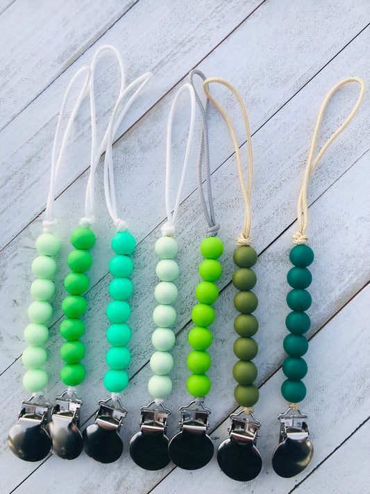 Go Green Pacifier Clip Collection